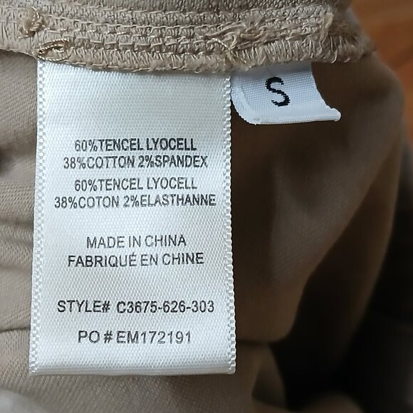 Anthropologie Cloth & Stone Jogger Pants Tencel-Blend Beige/Tan Size Small - Picture 6 of 6
